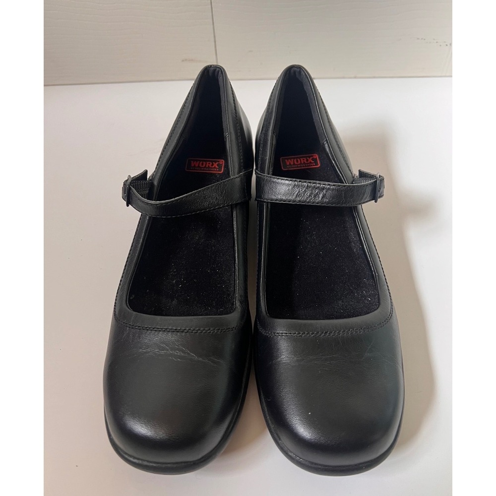 Worx Red Wing  Mary Jane Slip Resistant Work Shoes 6101 Womens 9M Black Leather